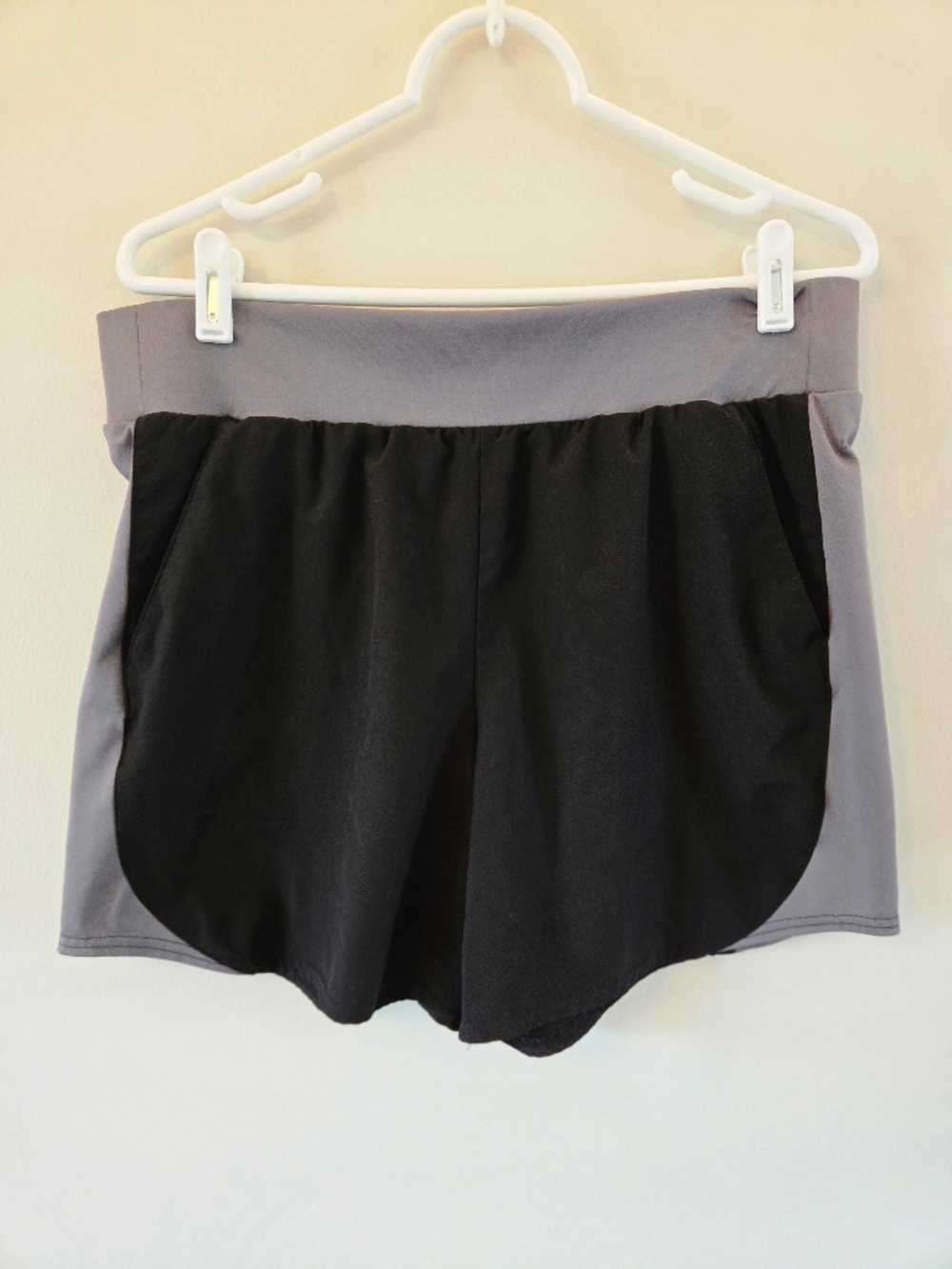 Tek Gear Black & Grey Athletic Running Shorts